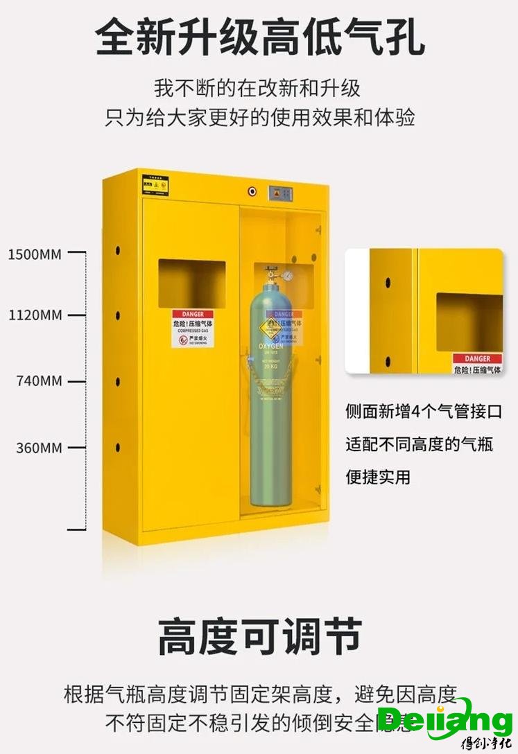 全鋼氣瓶柜-高低氣孔